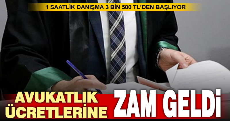 Avukatlık ücretlerine yüzde 60 ila 102 arasında zam geldi