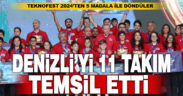 Okul takımlarından TEKNOFEST’te 5 madalya