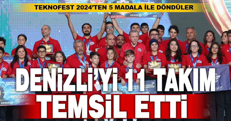 Okul takımlarından TEKNOFEST’te 5 madalya