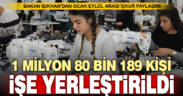 Bakan Işıkhan: Ocak-Eylül döneminde 1 milyon 80 bin 189 kişi işe yerleştirildi