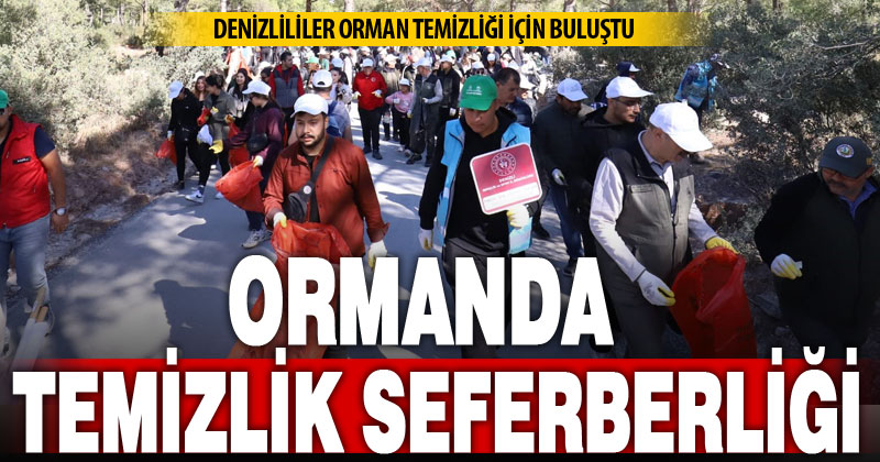 Denizlililer ormanlar için el ele verdiler