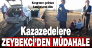 Ak Parti Genel Başkan Yardımcısı Nihat Zeybekci, kazazedelere yardım etti
