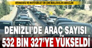 Denizli’deki araç sayısı eylülde 3 bin 669 adet daha arttı