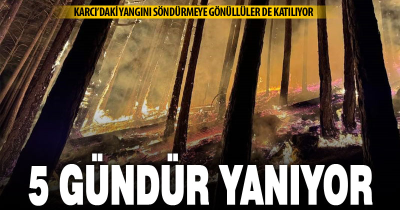 Karcı Dağı 5 gündür yanıyor