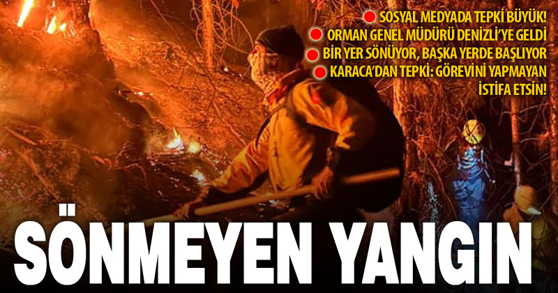 Karcı Dağı’ndaki yangın 5’nci gününde: Tepkiler büyüyor