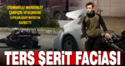 Ters şeritten gelen araç motosikletle kafa kafaya çarpıştı; 1 ölü 1 yaralı