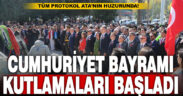 Denizli’de Cumhuriyet Bayramı kutlamaları çelenk töreniyle başladı