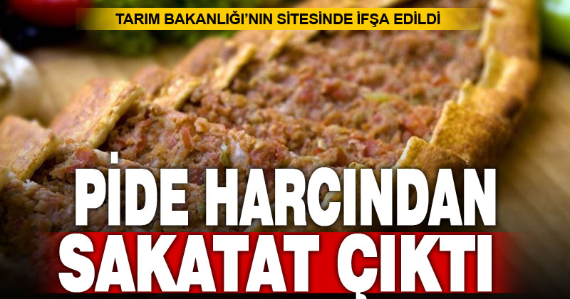 Pide harcından sakatat çıktı