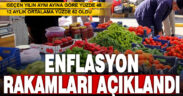 Enflasyon rakamları açıklandı