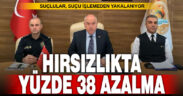 Denizli’de hırsızlık yüzde 38 azaldı