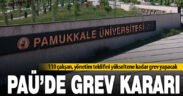 Pamukkale Üniversitesinde grev
