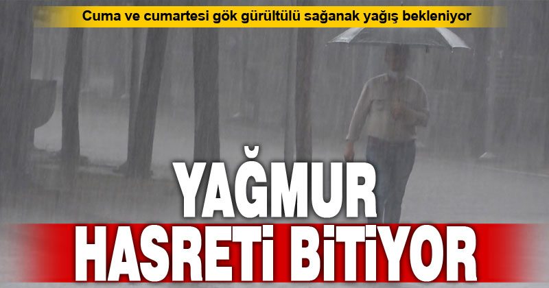 Denizli’de cuma ve cumartesi sağanak yağış ihtimali var