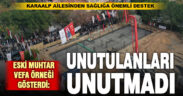 Karaalp Ailesi’nden sağlığa destek, eski muhtardan vefa
