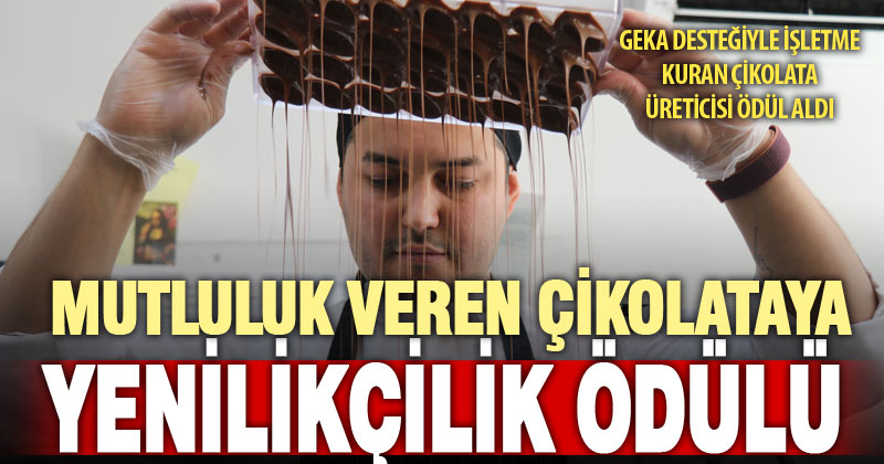 Denizlili çikolata üreticisine ‘En Yenilikçi Gıda Üreticisi’ ödülü