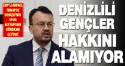 CHP Milletvekili Arpacı: Denizli gençliği, spor altyapısında hakkını alamıyor