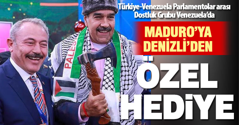 Milletvekili Şahin Tin, Venezuela Devlet Başkanı Maduro’ya balta hediye etti
