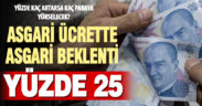 Asgari ücrete en az yüzde 25-35 zam beklentisi