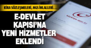 E-Devlet Kapısı’na yeni hizmetler eklendi