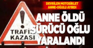 Denizli’de devrilen motosikletteki yolcu öldü