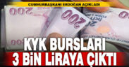 Cumhurbaşkanı Erdoğan açıkladı: KYK bursları artırıldı