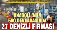 Ekonomist Dergisi’nin belirlediği Anadolu’nun 500 devi arasında 27 Denizli firması var