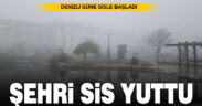 Sis bulutu Denizli’yi yuttu