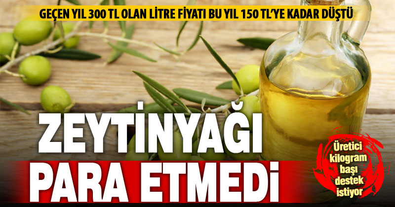 Zeytinyağı para etmedi: Üretici kilogram başı destek istiyor