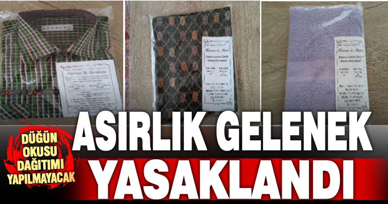 Beyağaç’ta düğün okusu dağıtımı yasaklandı