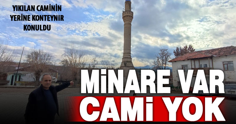 Yıkılan caminin yerine yenisi yapılmadı: Konteynırda ibadet
