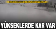 Denizli’nin yükseklerinde kar, merkezlerde şiddetli yağmur var
