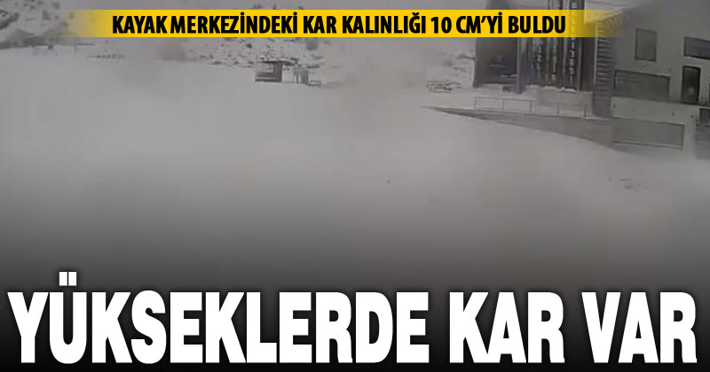 Denizli’nin yükseklerinde kar, merkezlerde şiddetli yağmur var