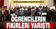 PAÜ’de ‘Benim de Fikrim Var’ yarışmasında 40 projeye ödül verildi