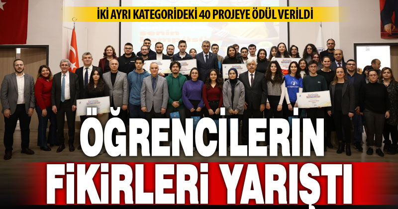 PAÜ’de ‘Benim de Fikrim Var’ yarışmasında 40 projeye ödül verildi