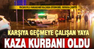 Otomobilin çarptığı yaya olay yerinde hayatını kaybetti