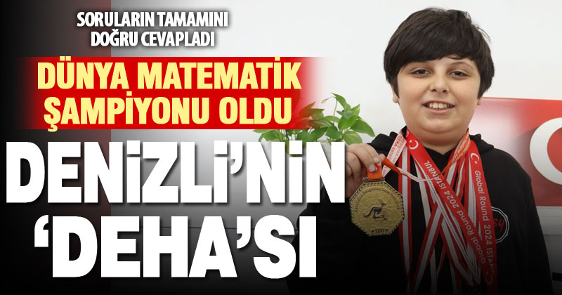 10 yaşındaki Selahattin matematik şampiyonu oldu