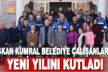Başkan Kumral belediye çalışanlarının yeni yılını kutladı