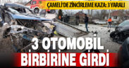 Çameli’de zincirleme kaza: 3 yaralı
