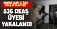Denizli dahil 57 ilde DEAŞ operasyonu