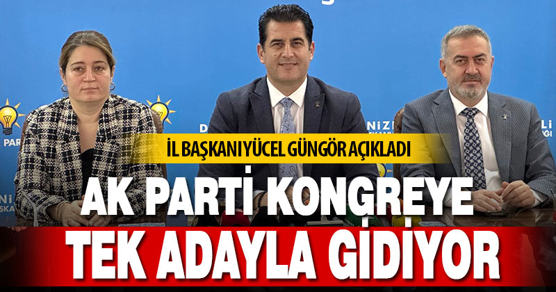AK Parti Kongreye tek adayla gidiyor