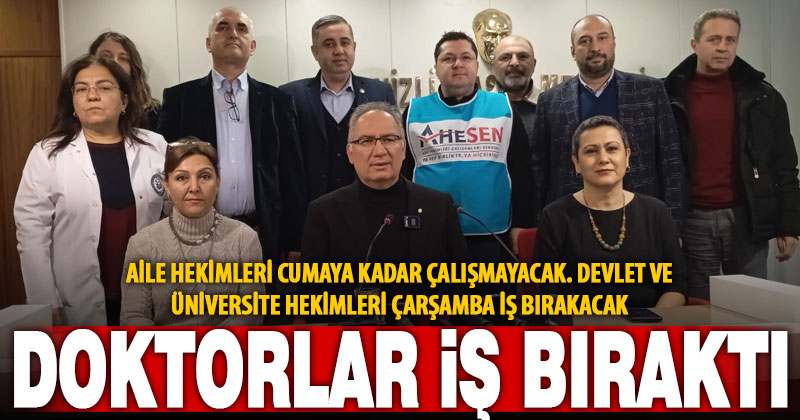 Aile hekimlerinin iş bırakma eylemi başladı, diğer doktorlar çarşamba günü destek verecek