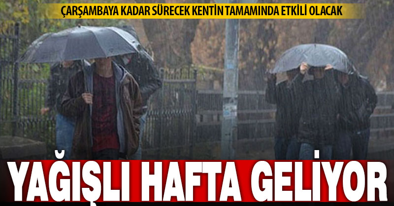 Denizli hafta sonuna ve yeni haftaya yağmurlarla girecek