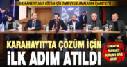 Karahayıt’ta esnafın sorununun çözümü için ilk adım atıldı