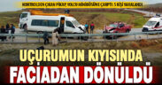 Yolcu minibüsü ile pikap kafa kafaya çarpıştı, 5 kişi yaralandı