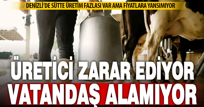 Denizli’de sütte fazla üretimin yarattığı kriz büyüyor