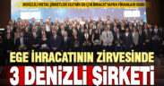 Denizlili 3 metal firması Ege’nin en çok yapan firmaları oldu
