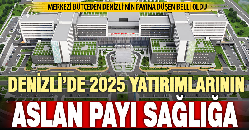 2025 Yatırım Programı’nda Denizli’nin alacağı pay belli oldu: Aslan payı sağlığa gidecek