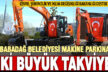 Babadağ Belediyesi’nin makine parkına iki ekskavatör eklendi