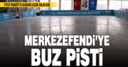 Merkezefendi Belediyesi, çocuklar için buz pisti kurdu