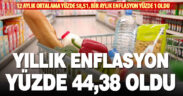 Aralık ayında yıllık enflasyon yüzde 44,38 oldu