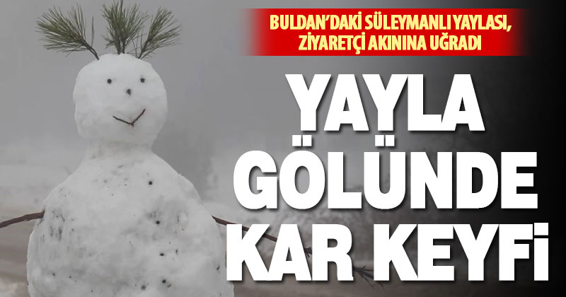 Kar altında kalan Süleymanlı Yaylası ziyaretçi akınına uğradı